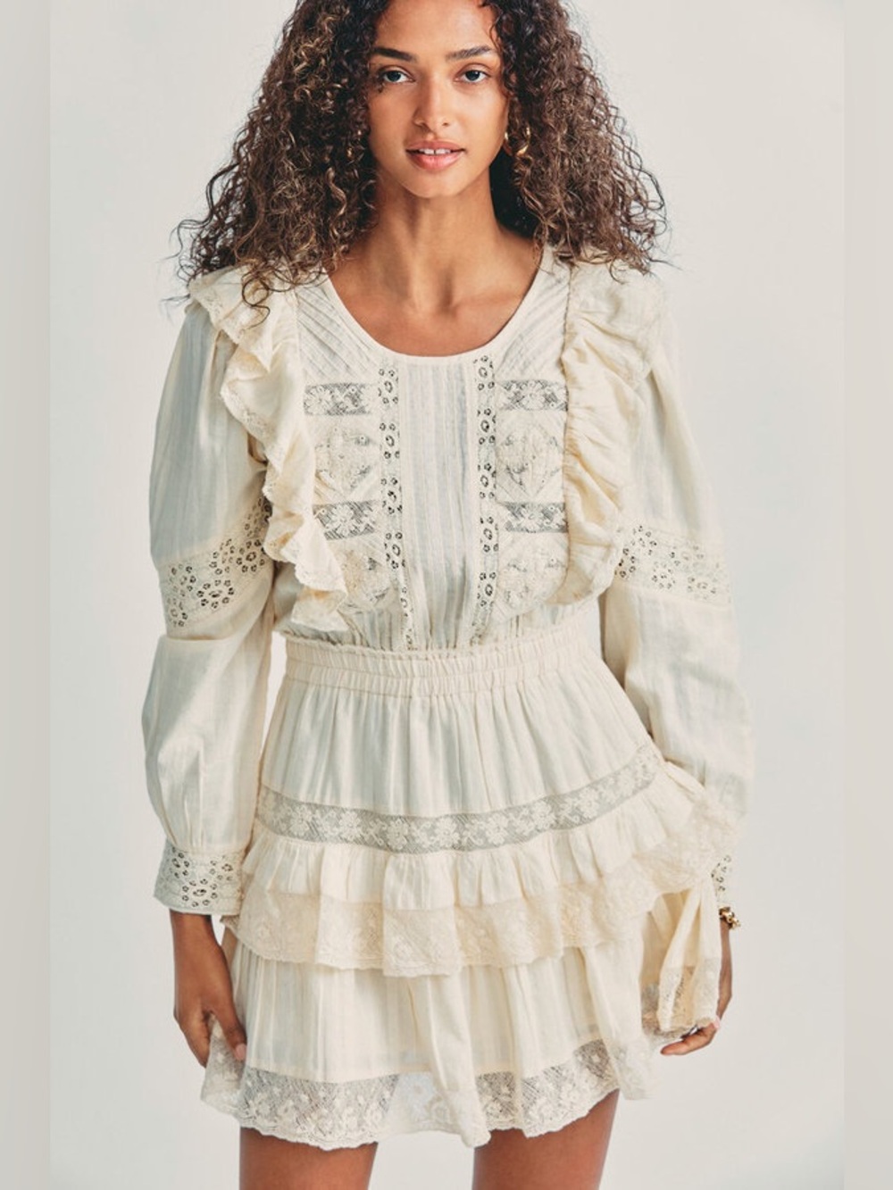 NWT LoveShackFancy Santorini Dress in Ivory Size Small